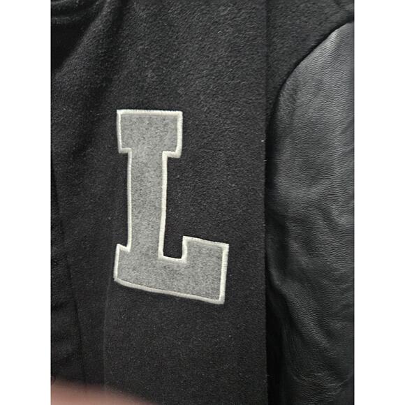 LEVI'S 73 MIXED MEDIA Letterman Varsity Bomber Wool Jacket Sz XXL - Picture 6 of 16